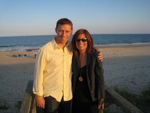 David Lin beach photo with Jen